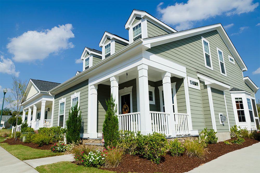 Exterior painted house