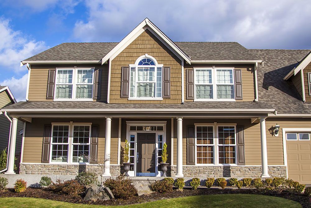 Exterior painted house